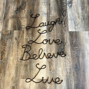 Individual words set of 4